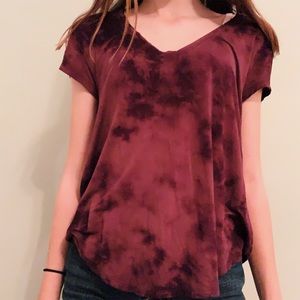 tie die AE v neck